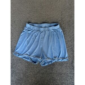 Milkberry Pajamas Shorts Women's Size Medium Blue Elastic Waist Pull On Classic‎